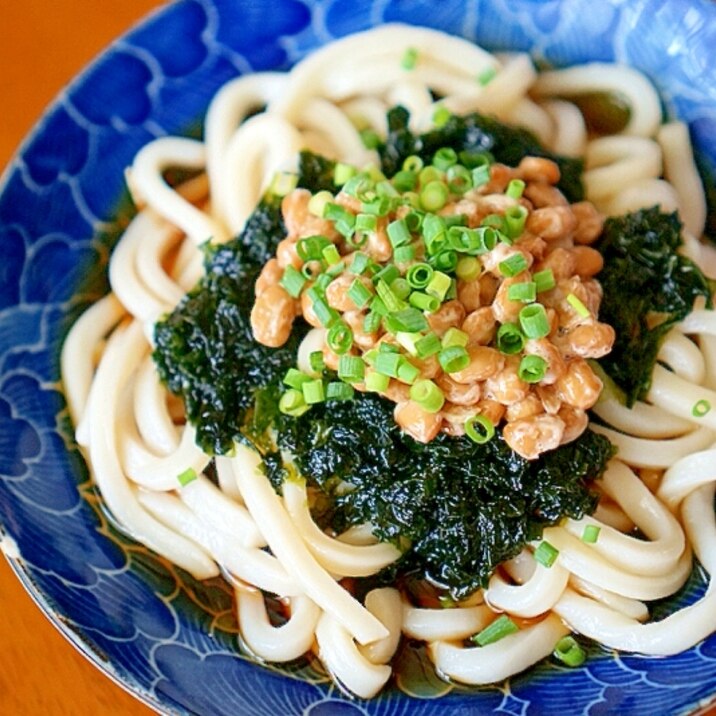 納豆とあおさの冷やしうどん レシピ 作り方 By Naokoji0912 楽天レシピ